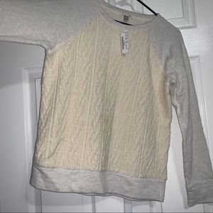 White JCrew sweater with tags